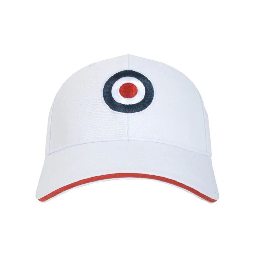 Lambretta Target Baseball Cap / White